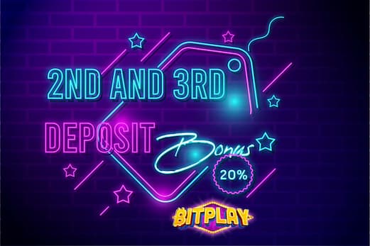 Get a 20% Bonus On Your 2nd and 3rd Deposit